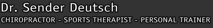 Dr. Sender Deutsch Toronto Chiropractor, Sports Therapist, Personal Fitness Trainer